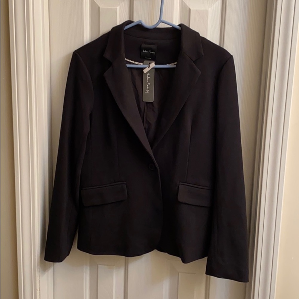 Eden Society One Button Black Blazer Size M
